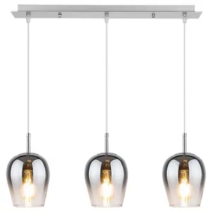 Glass ceiling lights Rabalux Petunia E27 3x MAX 60W image-0