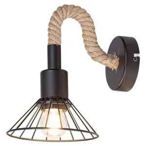 Vägglampa i metall med sladd och utan glödlampa Rabalux Daryl image-0