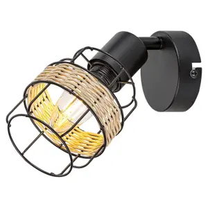 Lampada da parete in metallo Rabalux Indiana E14 1x MAX25W 9,5 cm image-0