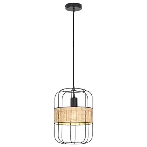 Lampada a sospensione in metallo con design a onda Rabalux Indiana E27 1x MAX40W image-1
