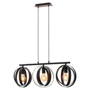 Interior iron ceiling light Rabalux Cortado image-0