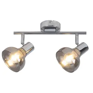 Plafondspot met 2 glazen koppen en geen lichtbron Rabalux Holly image-1