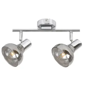 Plafondspot met 2 glazen koppen en geen lichtbron Rabalux Holly image-0