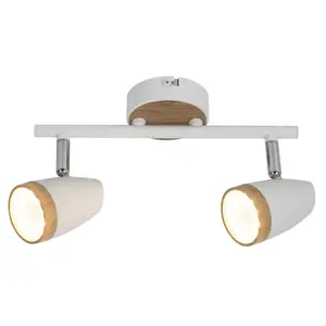 Faretto da soffitto in stile nordico con 2 teste Rabalux Karen image-1