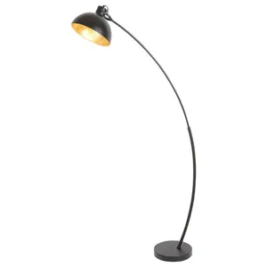 Floor lamp with pedal gold leaf shade Rabalux Otto E27 1X MAX 40W image-0