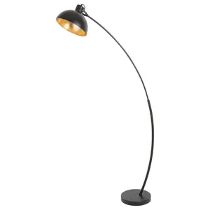 Floor lamp with pedal gold leaf shade Rabalux Otto E27 1X MAX 40W image-1