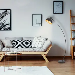 Floor lamp with pedal gold leaf shade Rabalux Otto E27 1X MAX 40W image-2
