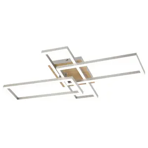 Ceiling light with painted wooden base integrated led class g Rabalux Ashton image-0