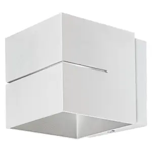 Pośrednia metalowa lampa ścienna wewnętrzna w kształcie sześcianu Rabalux Kaunas image-0