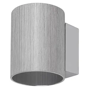 Aplique interior metálico indirecto en forma de tubo de aluminio cepillado Rabalux Kaunas image-0