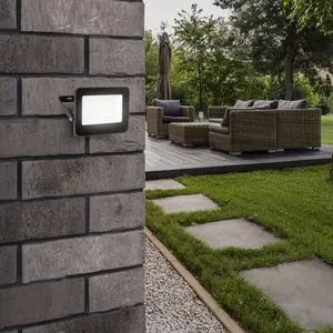Outdoor technical led floor lamp projector class e Rabalux Flood image-1
