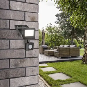 Outdoor technical led floor lamp sensor spotlight class f Rabalux Flood image-2