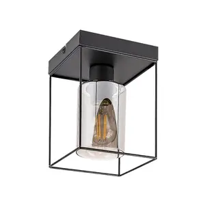 Innen-Deckenleuchte aus Metall und Glas ohne Glühbirne Rabalux Chadwick image-0