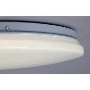 Interior round ceiling lamps in metal with star effect Rabalux Vendel 12W 4000K D25,5cm H5,5cm diamètre d'installation : 23,5cm IP20 Classe F image-4