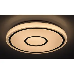 Plafones interiores metálicos, clase g Rabalux Taytum 25W 1680lm 2880lm 3000K D38cm H5cm IP20 image-3