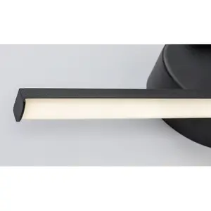 Metal interior wall lamp with g-class plastic shade Rabalux Sabira 8W 340lm 790lm 4000K 12xH37,5cm L6cm 11cm IP20 image-2