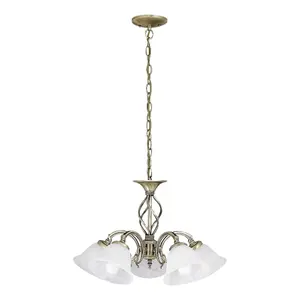 5-arm chandelier Rabalux Beckworth D55 cm image-0