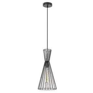 Interior metal ceiling light without bulb Rabalux Leandros image-1