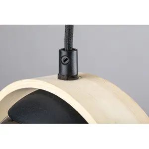 Plafones interiores de metal/madera cable textil sin bombilla Rabalux Peyton E14 1xMAX15W D21,5cm H120cm D13cm H12cm IP20 image-4