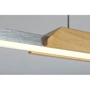 F-class metal/wood interior ceiling lights Rabalux Tamur 26W 2250lm 2830lm 4000K L110cm H150cm IP20 image-4