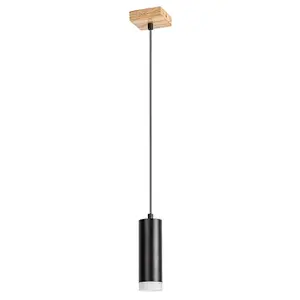 Interior ceiling lights wooden lamp without bulb Rabalux Toras GU10 1xMAX 5W D6cm H150cm IP20 image-0