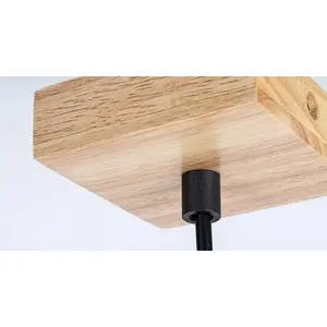 Interior ceiling lights wooden lamp without bulb Rabalux Toras GU10 1xMAX 5W D6cm H150cm IP20 image-2