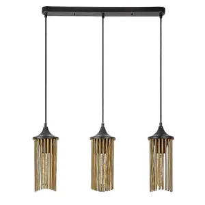 Hanging lamp Rabalux Roxas E27 3xMAX image-1