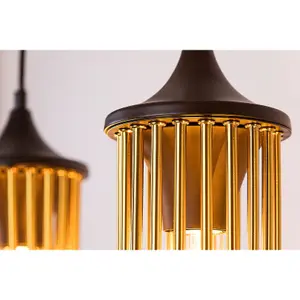 Hanging lamp Rabalux Roxas E27 3xMAX image-4