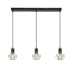 Hanging lamp Rabalux Fran E27 3xMAX image-0