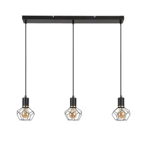 Hanging lamp Rabalux Fran E27 3xMAX image-1