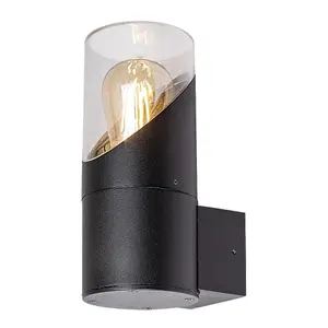 Aluminiowa zewnętrzna lampa ścienna z plastikowym kloszem i żarówką nie dołączoną do zestawu Rabalux Novigrad E27 1xMAX 28W image-1