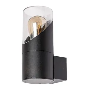 Aluminiowa zewnętrzna lampa ścienna z plastikowym kloszem i żarówką nie dołączoną do zestawu Rabalux Novigrad E27 1xMAX 28W image-2