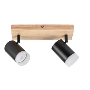 Plafonniers intérieur lampe en bois sans ampoule Rabalux Toras GU10 2xMAX 5W L26x12cm H17,5cm IP20 image-2