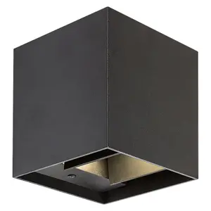 Lampada da parete per esterni in alluminio con angolo di emissione della luce regolabile Rabalux Solin G9 1xMAX 42W IP54 image-1