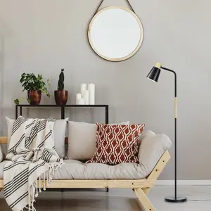 Lámpara de pie metálica de interior Rabalux Azim image-1