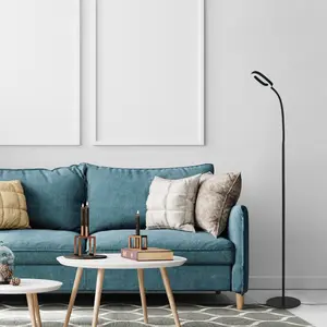 Indoor metal floor lamp with touch-sensitive g-class switch Rabalux Rader 11W 570lm 930lm 3000K L36cm H133cm 22cm 230cm IP20 image-1