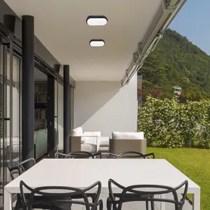 Plafoniera da esterno in plastica, classe g Rabalux Hort image-3