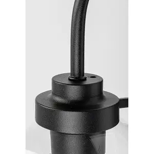 Invändig vägglampa i metall med glasskärm Rabalux Tirina E27 1xMAX15W H26,5cm D15cm L21cm IP44 image-2