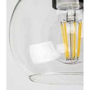 Invändig vägglampa i metall med glasskärm Rabalux Tirina E27 1xMAX15W H26,5cm D15cm L21cm IP44 image-4