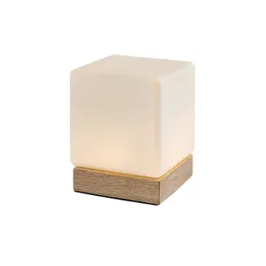 Innenleuchte aus Holz mit dimmbarem Glasschirm mit Schalter Rabalux Pirit 1,2W 40lm 60lm 3000K L10,5cm H13cm 140cm IP20 image-1