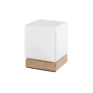 Innenleuchte aus Holz mit dimmbarem Glasschirm mit Schalter Rabalux Pirit 1,2W 40lm 60lm 3000K L10,5cm H13cm 140cm IP20 image-0