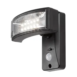 Solcellsdriven vägglampa för utomhusbruk med plastskärm Rabalux Valpovo 2,4W image-1