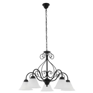 5-arm pendant ceiling light Rabalux Athen D60 cm image-0