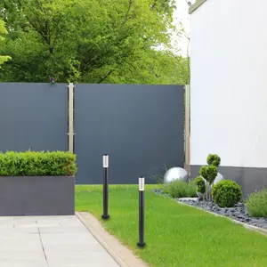 Outdoor-Stehlampe Edelstahl und Kunststoff Rabalux Katowice image-2