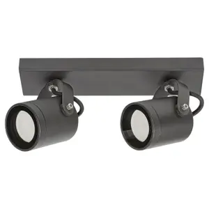 Venkovní hliníkový a skleněný stojací reflektor s otočnou hlavou reflektoru Rabalux Elva