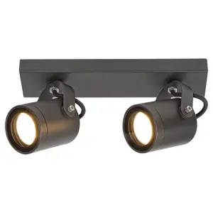 Udendørs spotlight i aluminium og glas Justerbart spotlight-hoved Rabalux Elva image-1