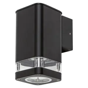 Hliníková a plastová venkovní nástěnná lampa Rabalux Sintra GU10 1×Max 25W IP44 80×155 mm image-0
