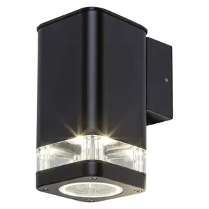 Hliníková a plastová venkovní nástěnná lampa Rabalux Sintra GU10 1×Max 25W IP44 80×155 mm image-1