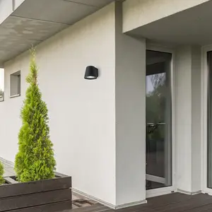 Wandleuchte außen Aluminium und Glas Rabalux Mandal image-2