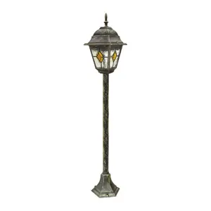 Outdoor floor lamp with tiffany glass Rabalux Monaco image-0